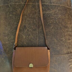Madewell Brown Leather Crossbody Bag